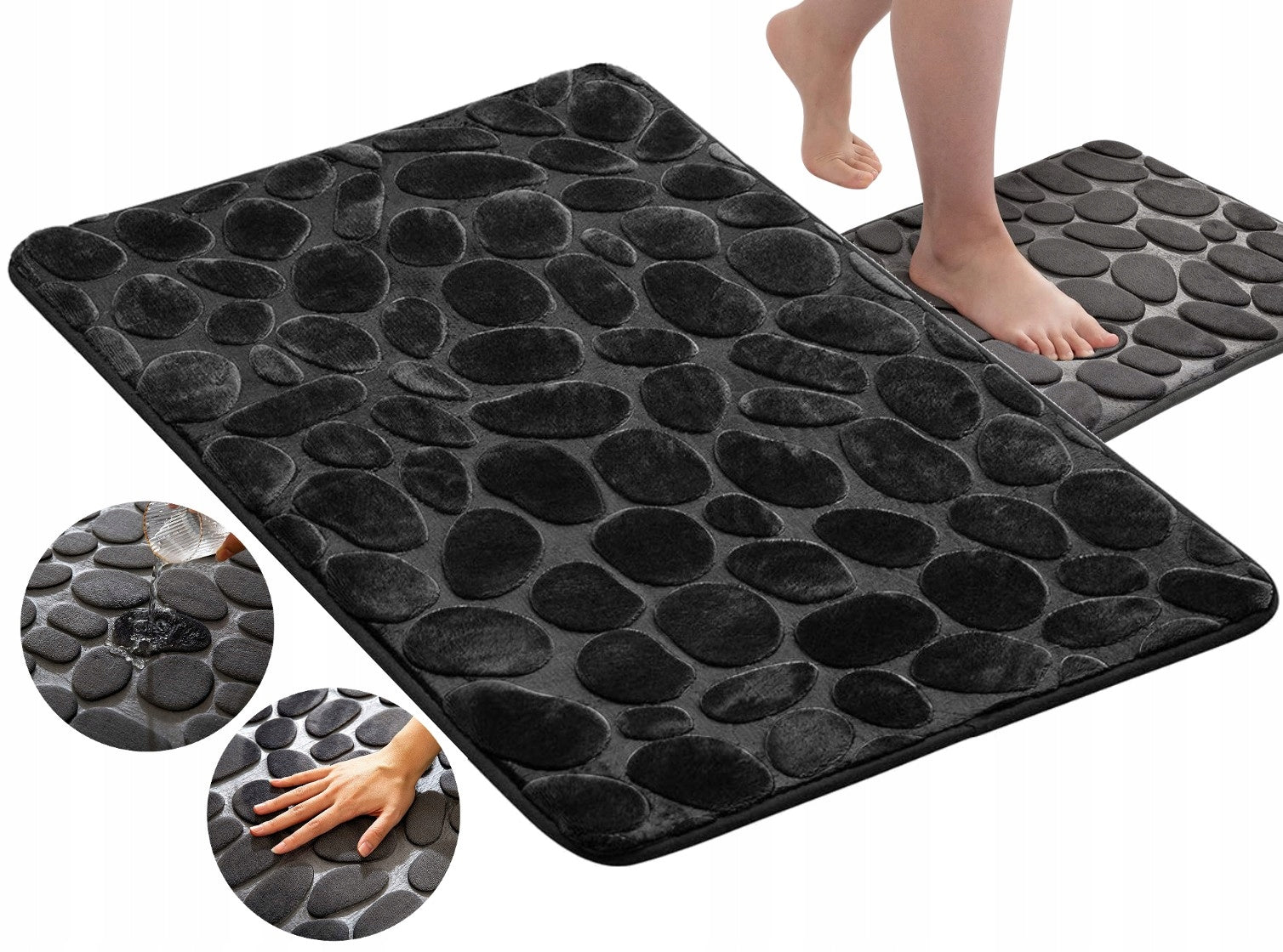 Bathroom Rug Quick-Drying Absorbent Non-SLIP Mat for Bathroom Toilet Product width 40 cm