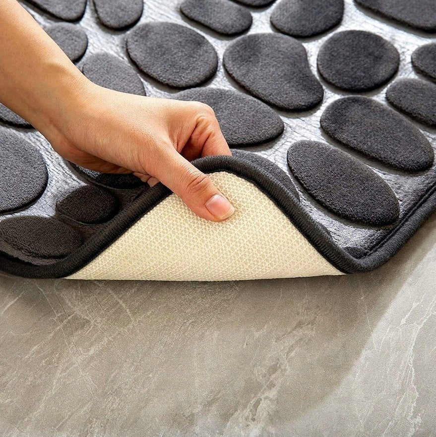 Bathroom Rug Quick-Drying Absorbent Non-SLIP Mat for Bathroom Toilet Shape square