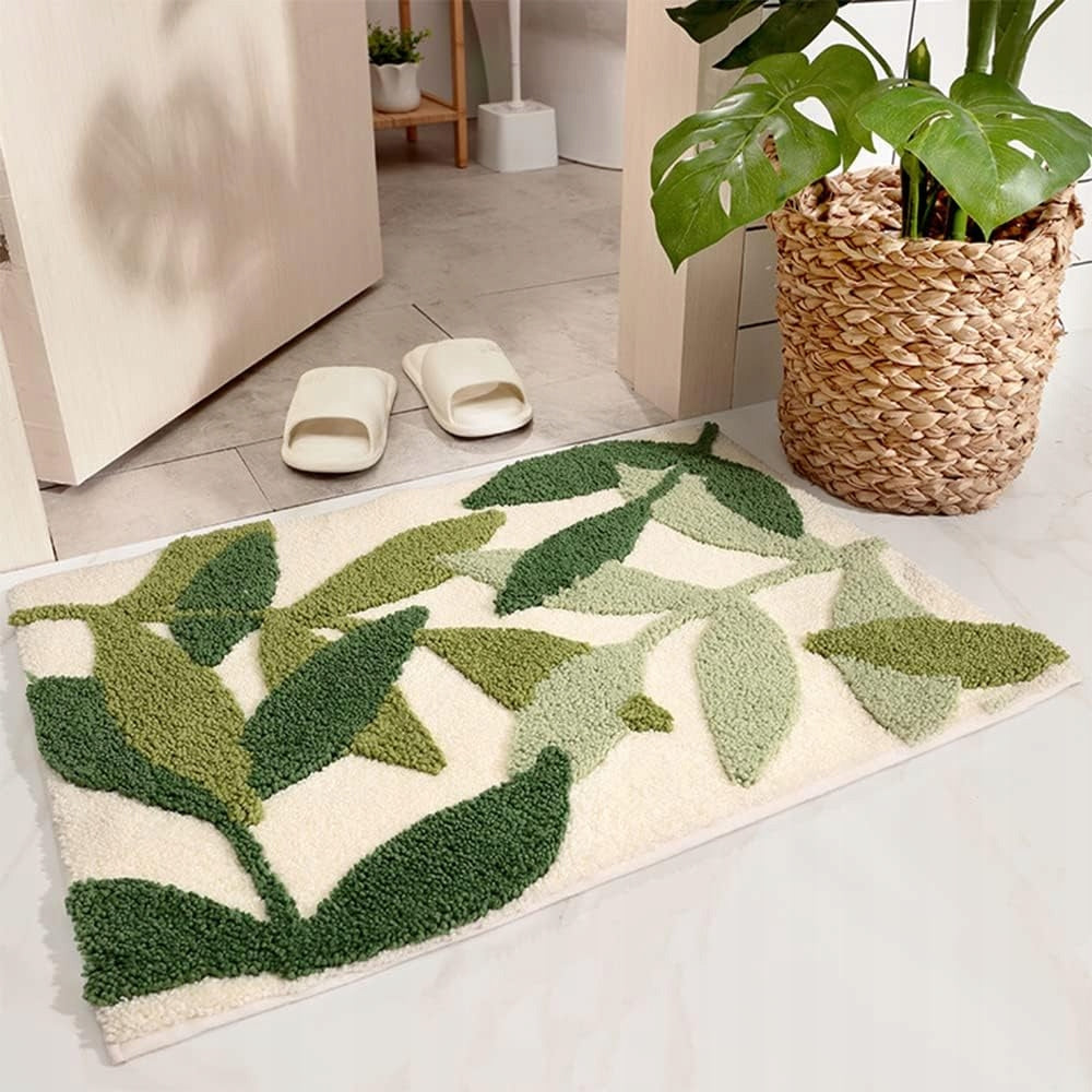 Bathroom Rug Quick Drying Anti-Slip Super Soft Green 50*80 Manufacturer code EPSGLM03