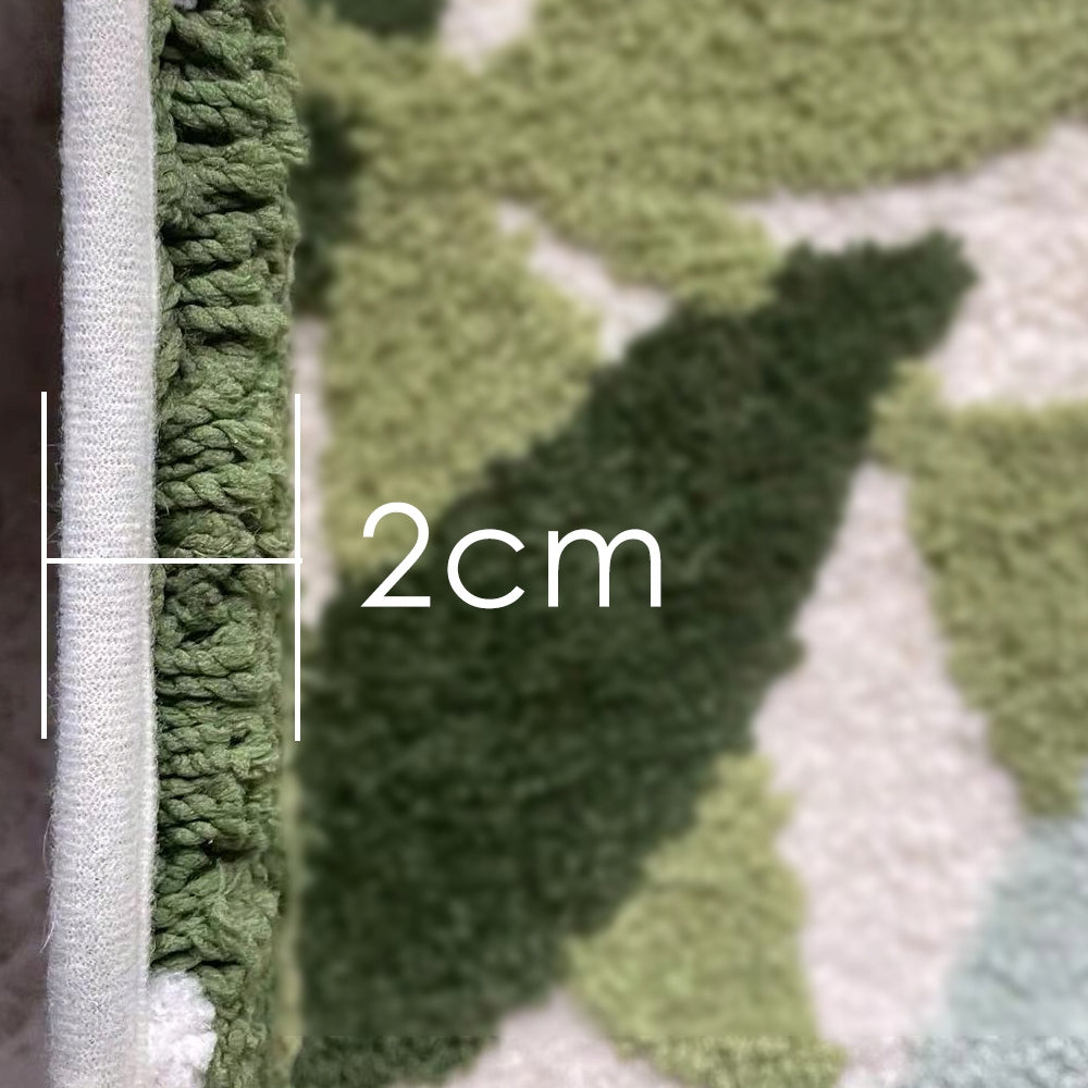 Bathroom Rug Quick Drying Anti-Slip Super Soft Green 50*80 Product width 50 cm