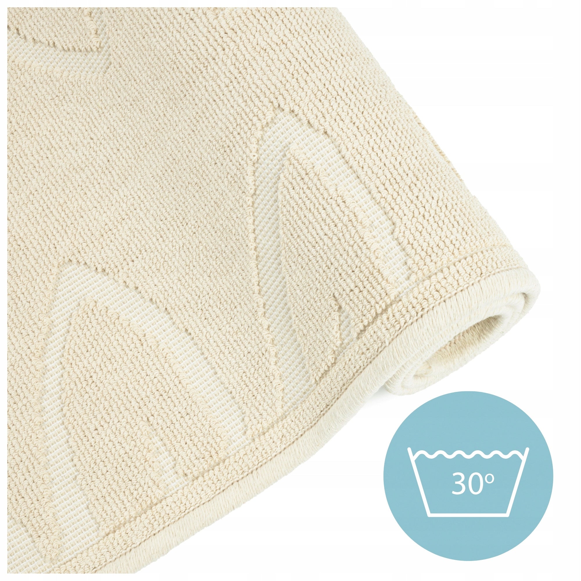 Bathroom Rug Quick Drying Egyptian Cotton Absorbent Anti Slip 50x80 Product width 50 cm