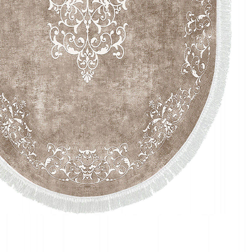 Bathroom Rug Set Non-Slip 2 Pcs Beige Thick Product width 60 cm
