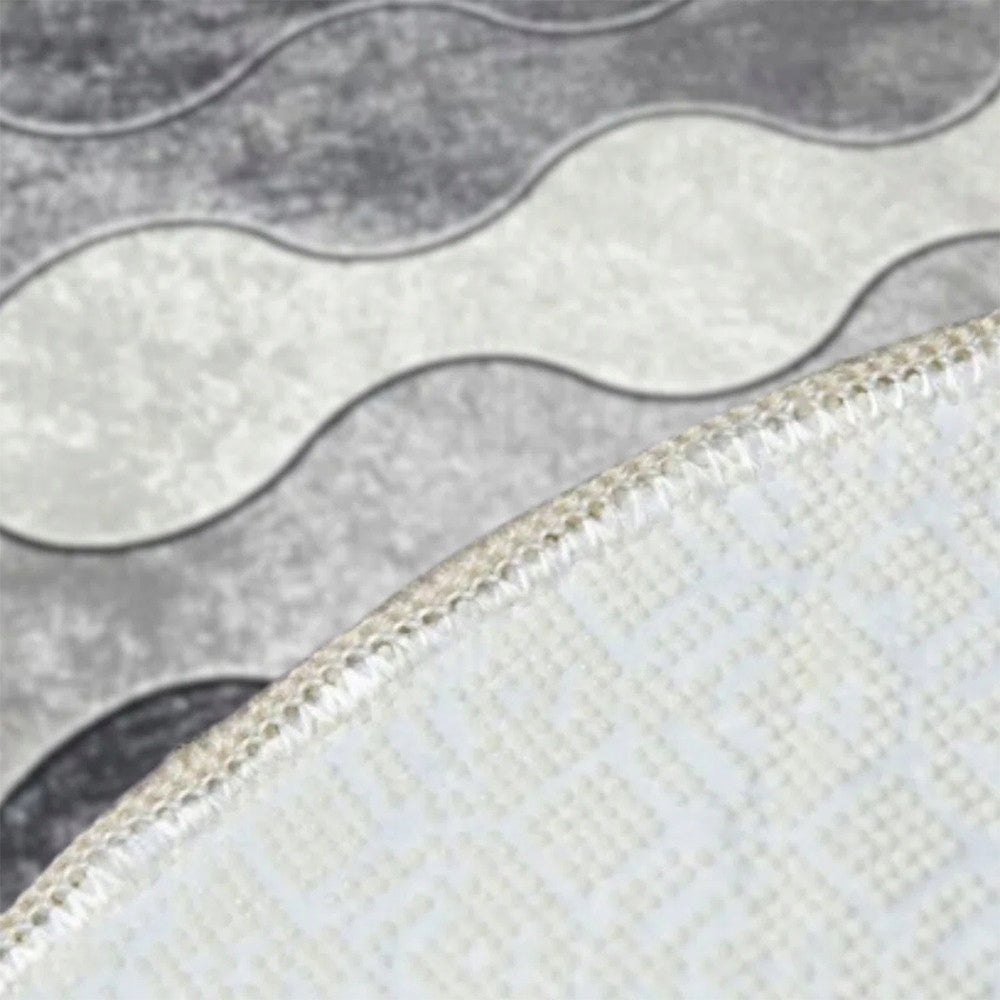 Bathroom Rug Set Non-Slip 3D Gray Stones Product width 60 cm
