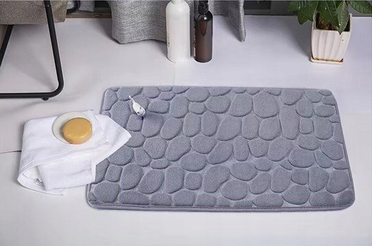 Bathroom Rug Soft Quick Drying Grey Anti-slip 40x60cm Mat Brand Anytech