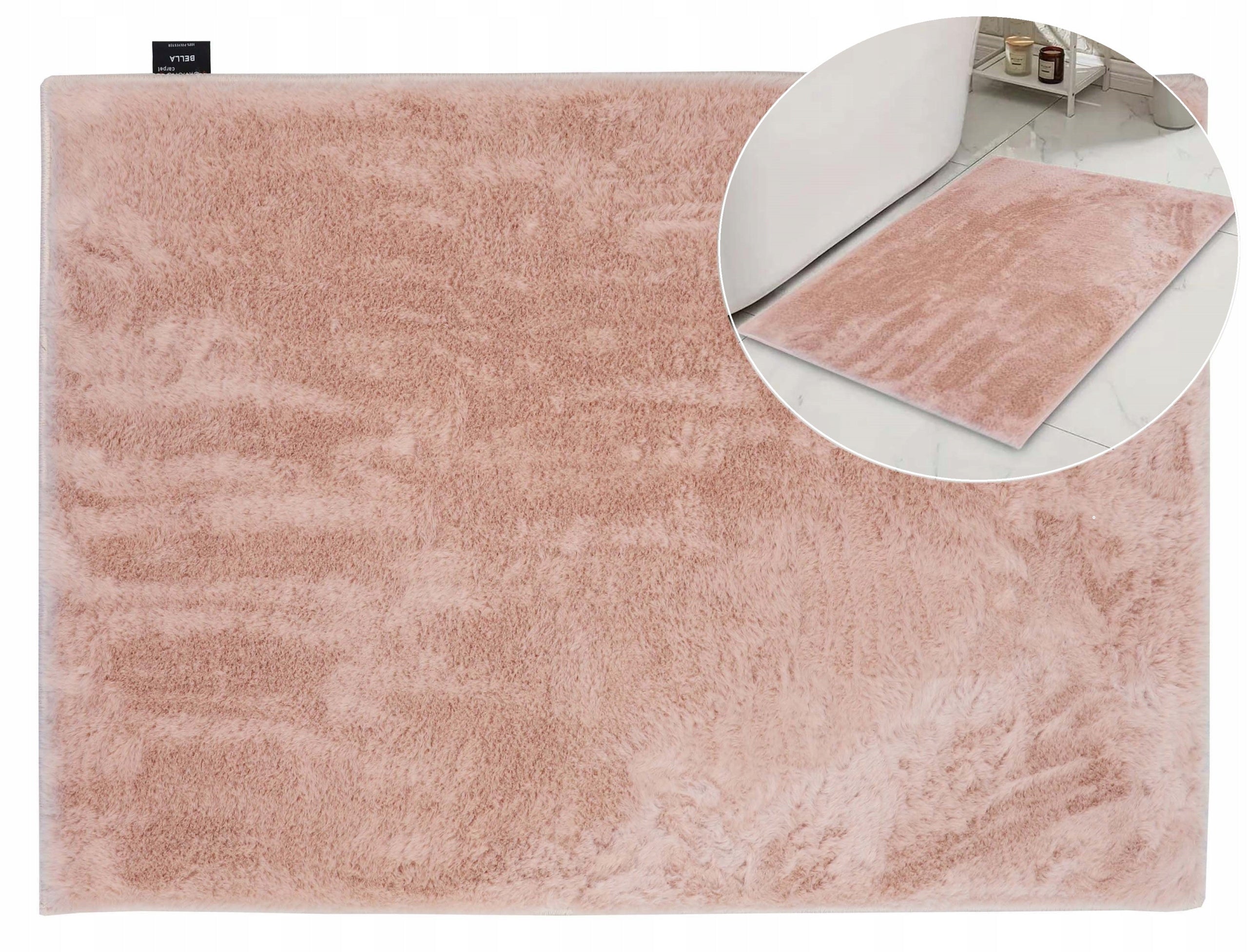 Bathroom Rug Soft Rabbit Anti-Slip Plush Powder 60x90 cm
