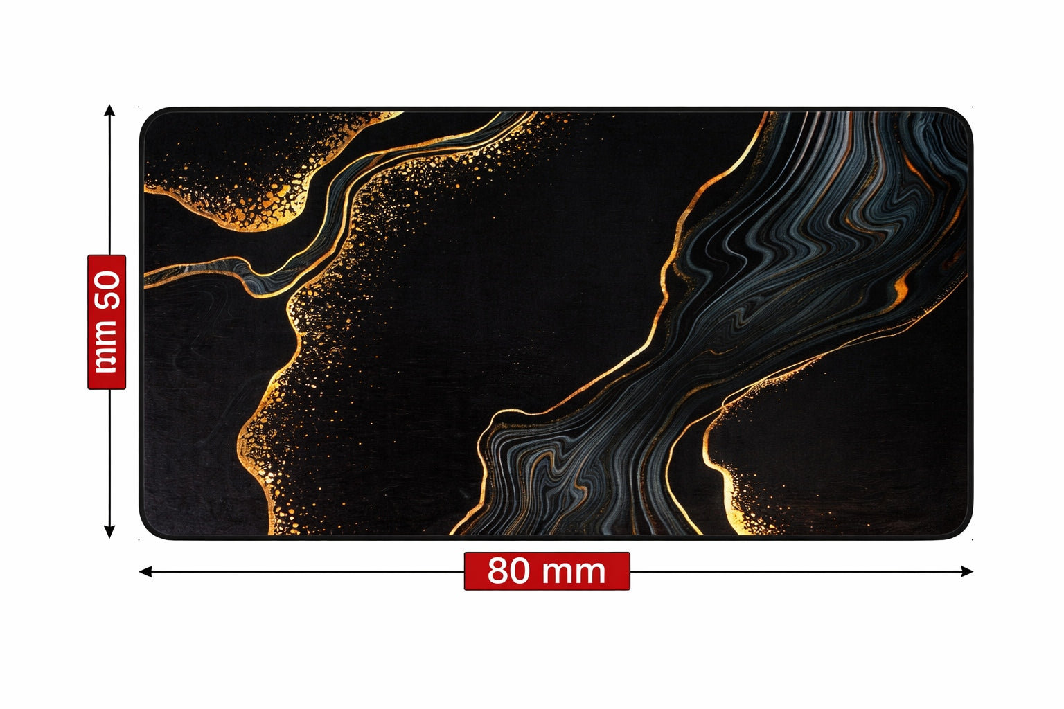 Bathroom Rug Xl 80X50 Black Marble Anti-Slip Quick Drying Mat Length 80 cm