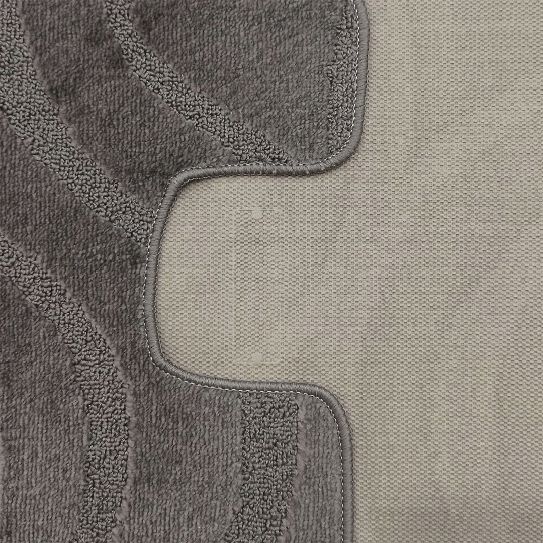 Bathroom Rugs Grey Opal Set 2 Piece Non-Slip for Toilet Brand Home Carpets