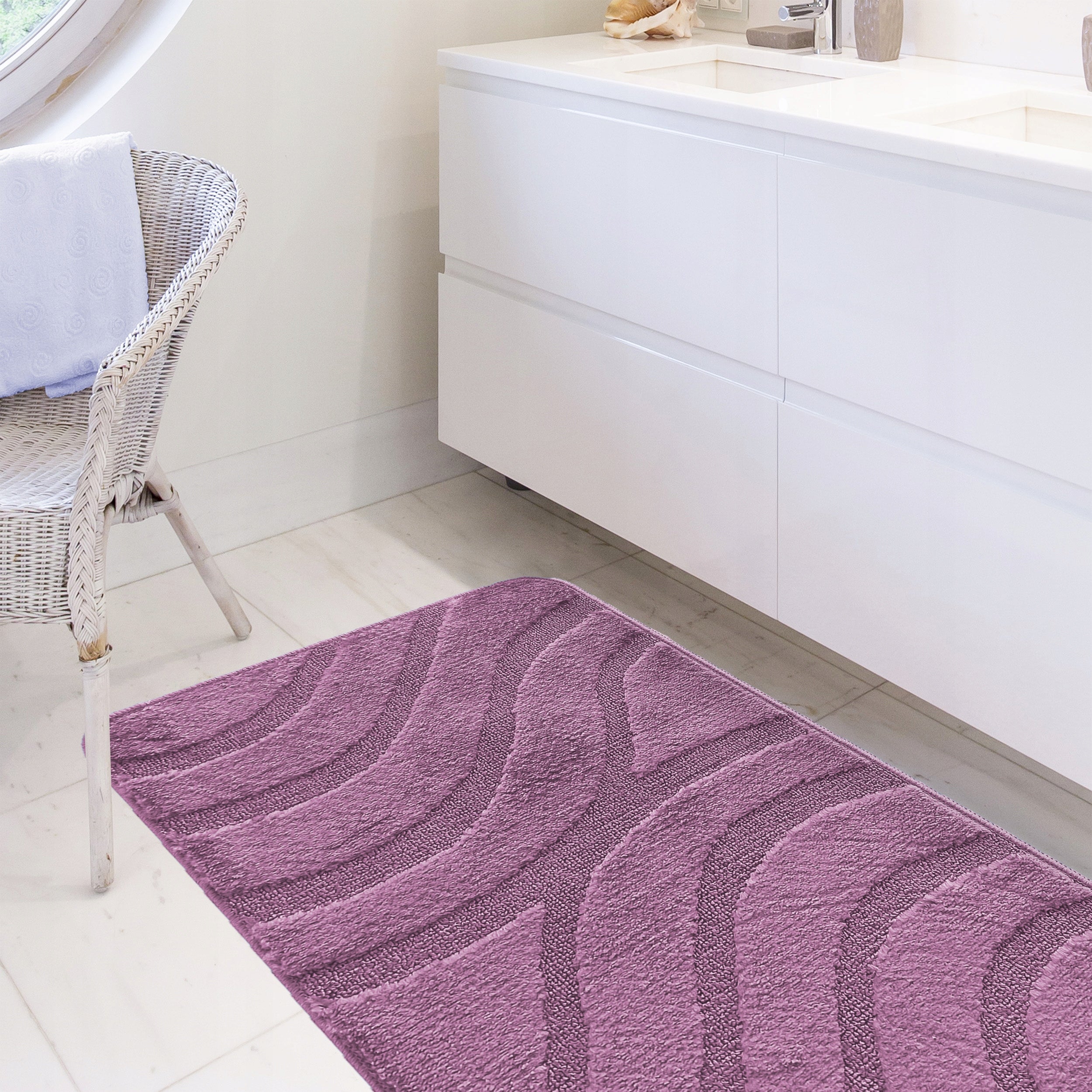 Bathroom Rugs Set Monti Symphony Purple EAN (GTIN) 5905490928061