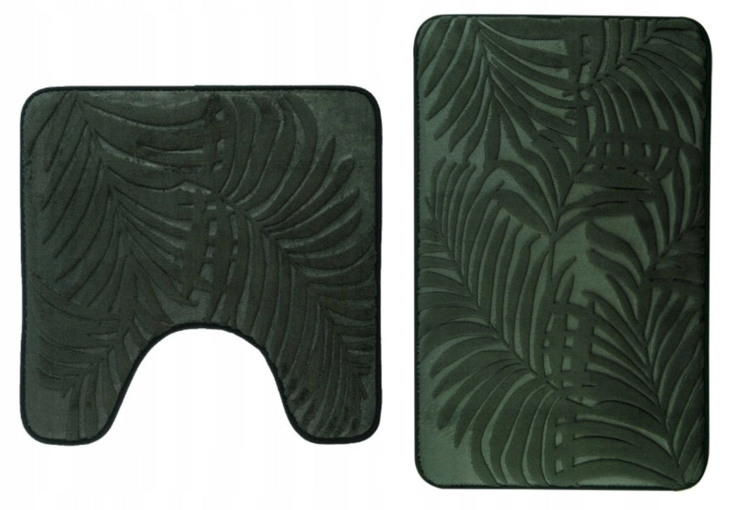 Bathroom Rugs Set of 2 Green Bathroom Set
