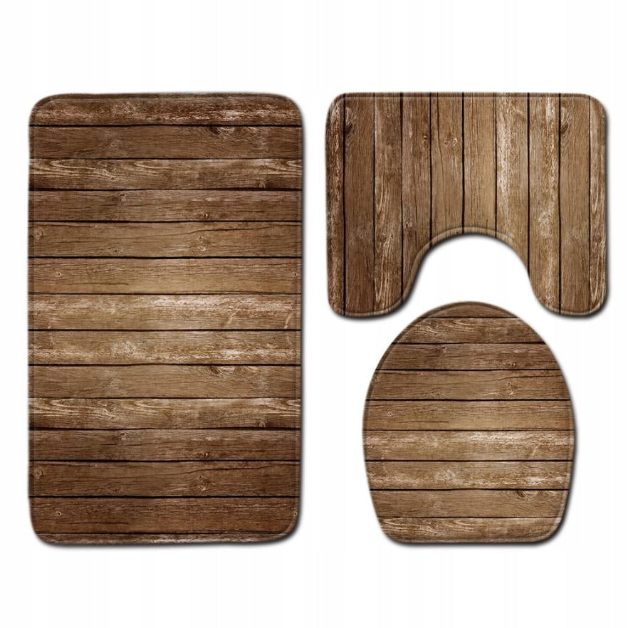 Bathroom Rugs Set of 3 Anti-slip