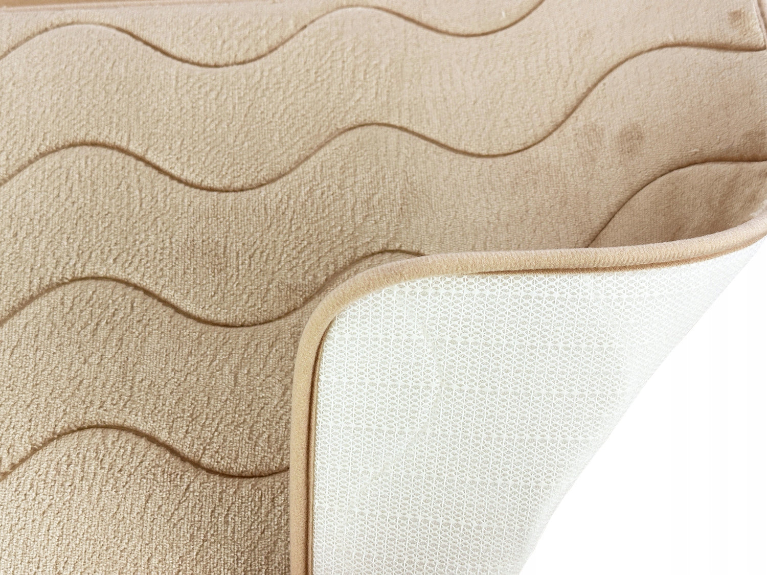 Bathroom Rugs Sumba Beige Sidewalks Non-Slip Waves Set of 3 Packaging status original