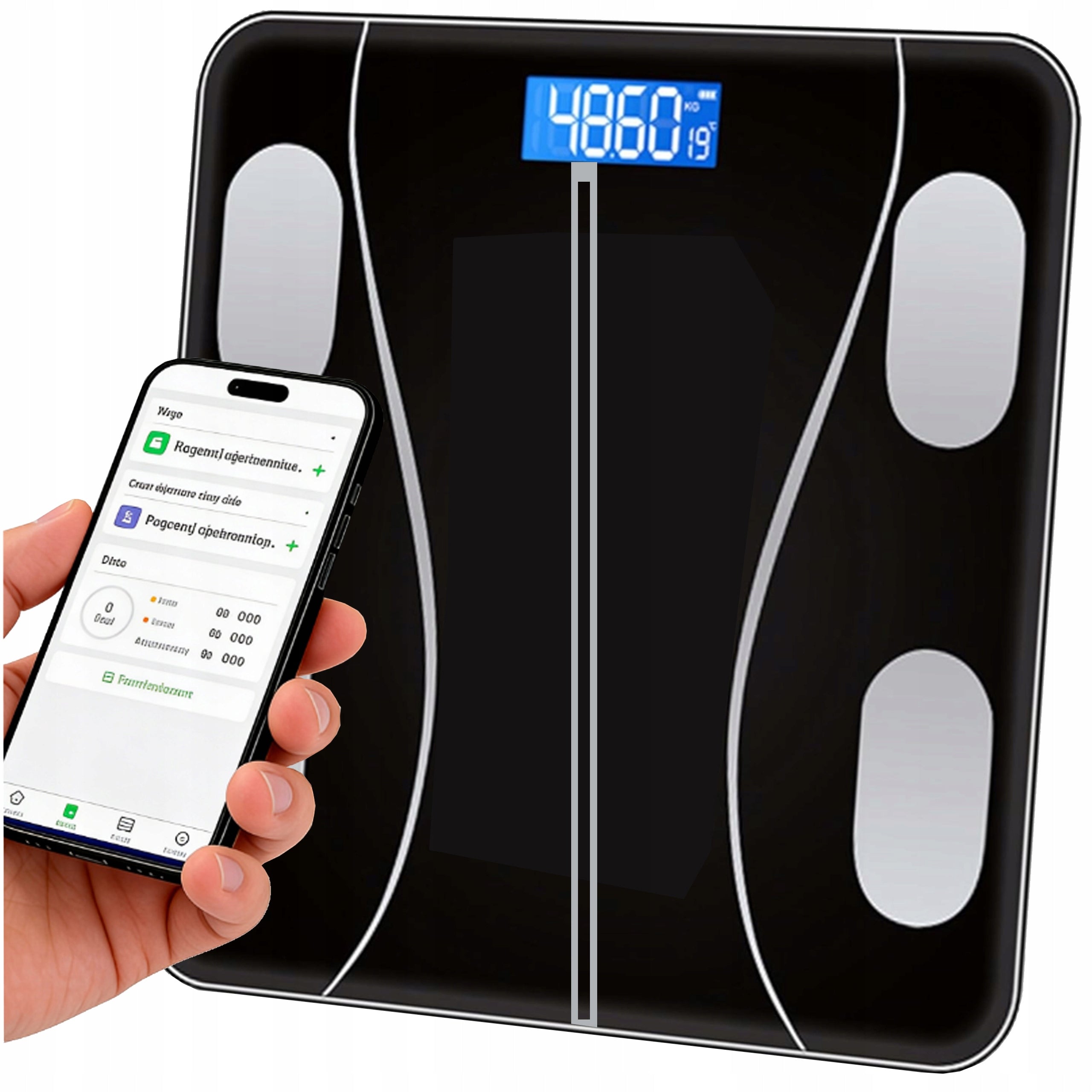 Bathroom Scale ANALYTICAL 180kg Electronic SMART BMI 25in1 Precision