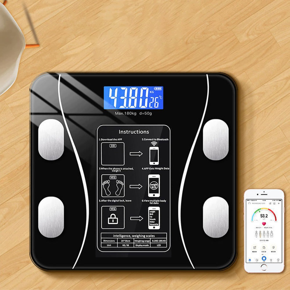 Bathroom Scale Analytical BEDEE With Bluetooth 13 Parameters 180kg LED Brand Bedee