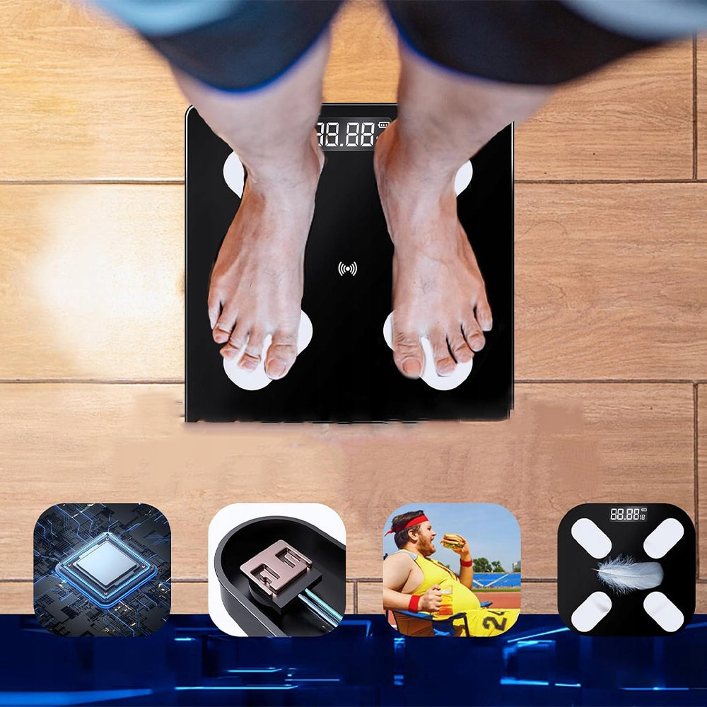 Bathroom Scale Analytical Electronic Smart+ BMI With 0,05 Kg Accuracy Brand Bedee
