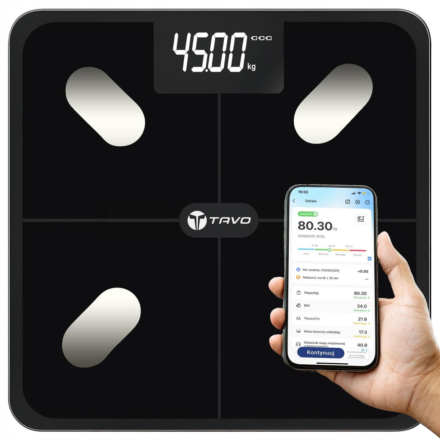 Bathroom Scale Analytical Electronic Smart Sports App BMI