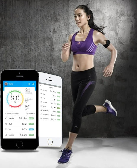 Bathroom Scale Analytical Slim 180KG 25in1 Application Polish LANGUAGE BMI Batteries included yes