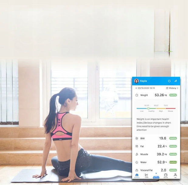Bathroom Scale Analytical Slim 180KG 25in1 Application Polish LANGUAGE BMI Brand no brand
