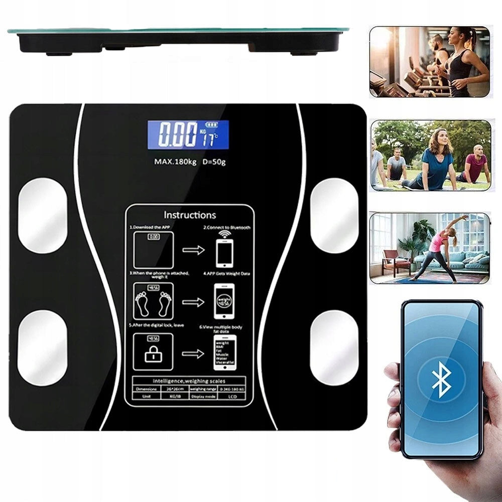 Bathroom Scale Analytical Sports 13 Parameters LCD Smart Language
