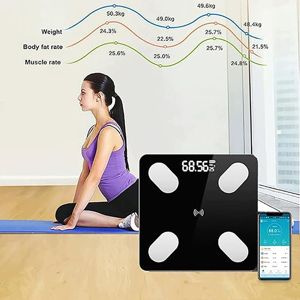 Bathroom Scale BEDEE Bluetooth For the Whole Family 12 Parameters 180kg Packaging status original