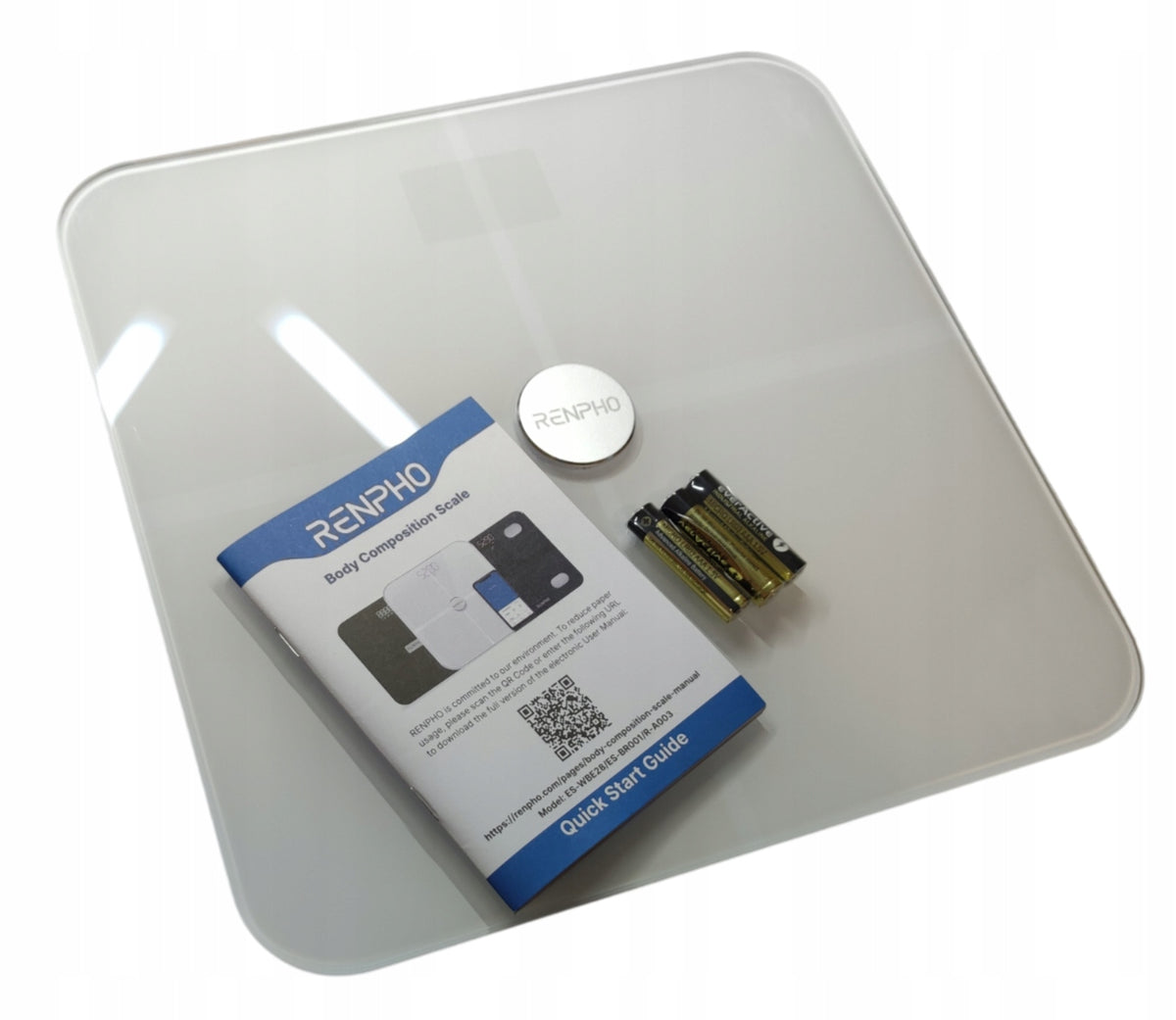 Bathroom Scale Digital Bluetooth Wi-Fi Body Composition Analysis Renpho White Packaging status original