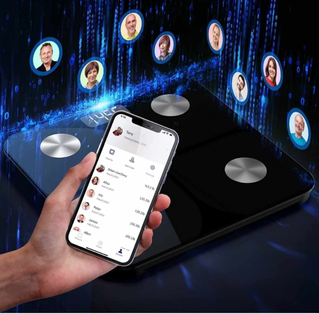 Bathroom Scale Digital Home Scale Bluetooth Fat Tissue Manufacturer code Waga Łazienkowa Cyfrowa Waga Domowa