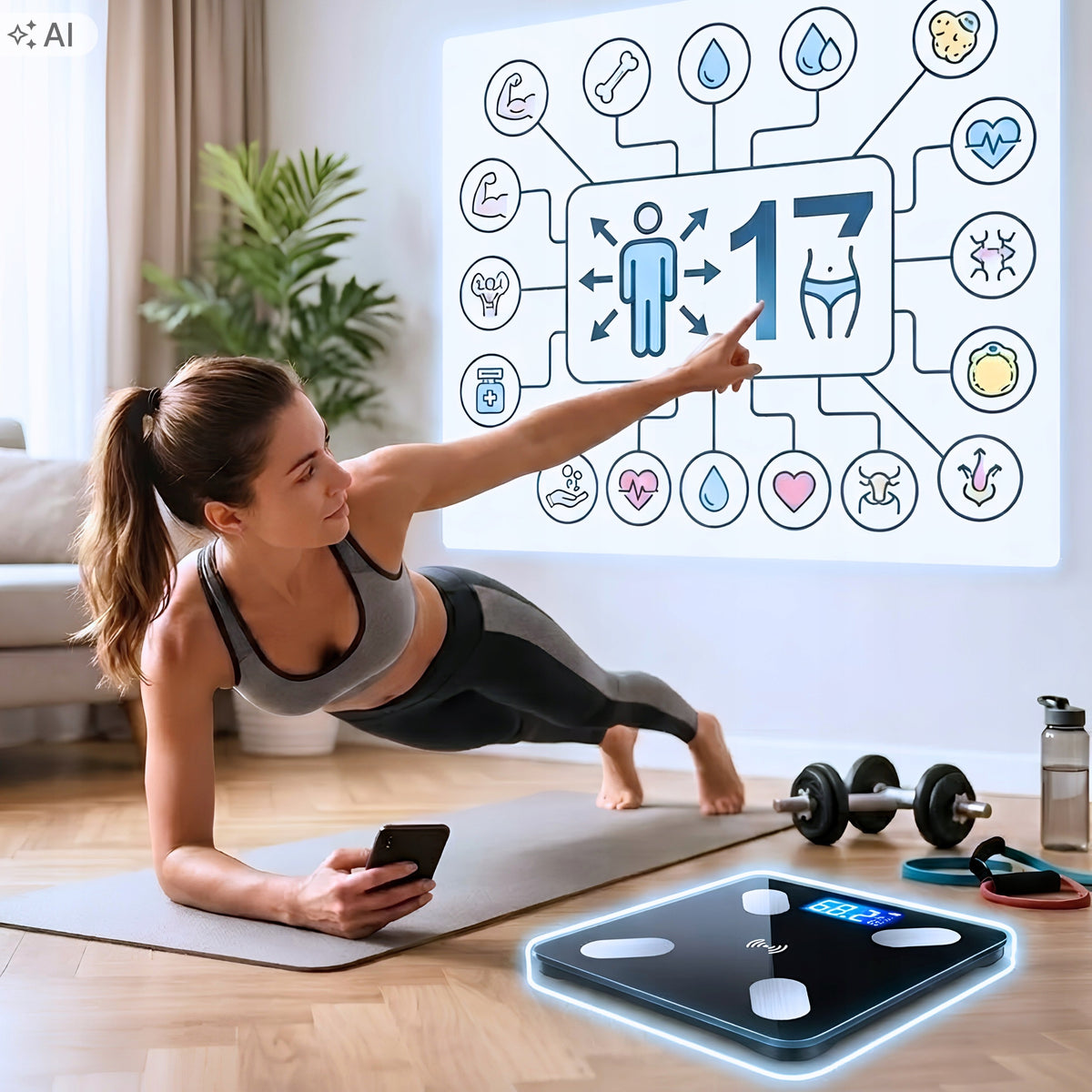 Bathroom Scale Electronic Analytical Bluetooth Smart Bmi App Packaging status original