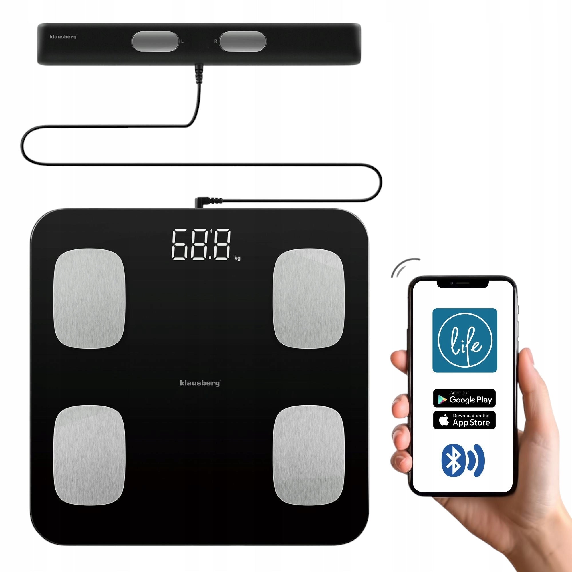 Bathroom Scale Electronic Analytical Smart BMI KLAUSBERG KB7852