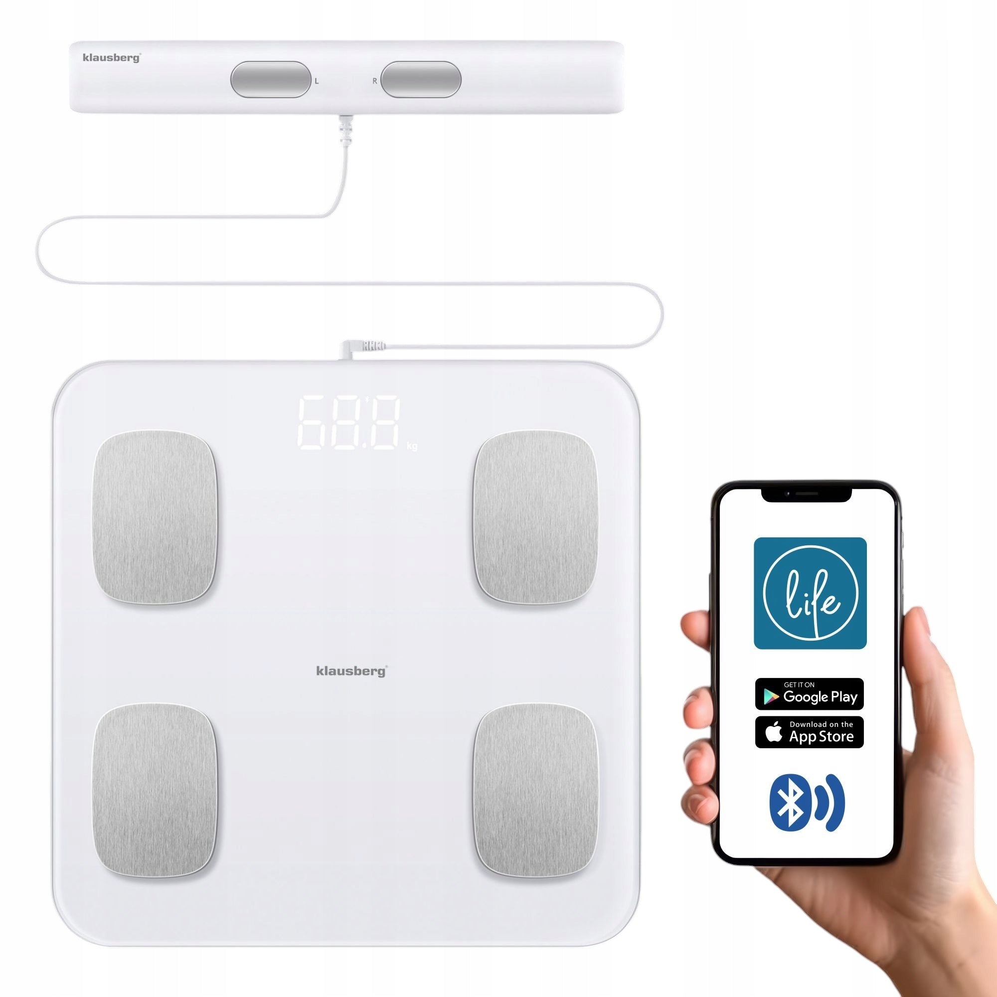 Bathroom Scale Electronic Analytical Smart BMI KLAUSBERG KB7853