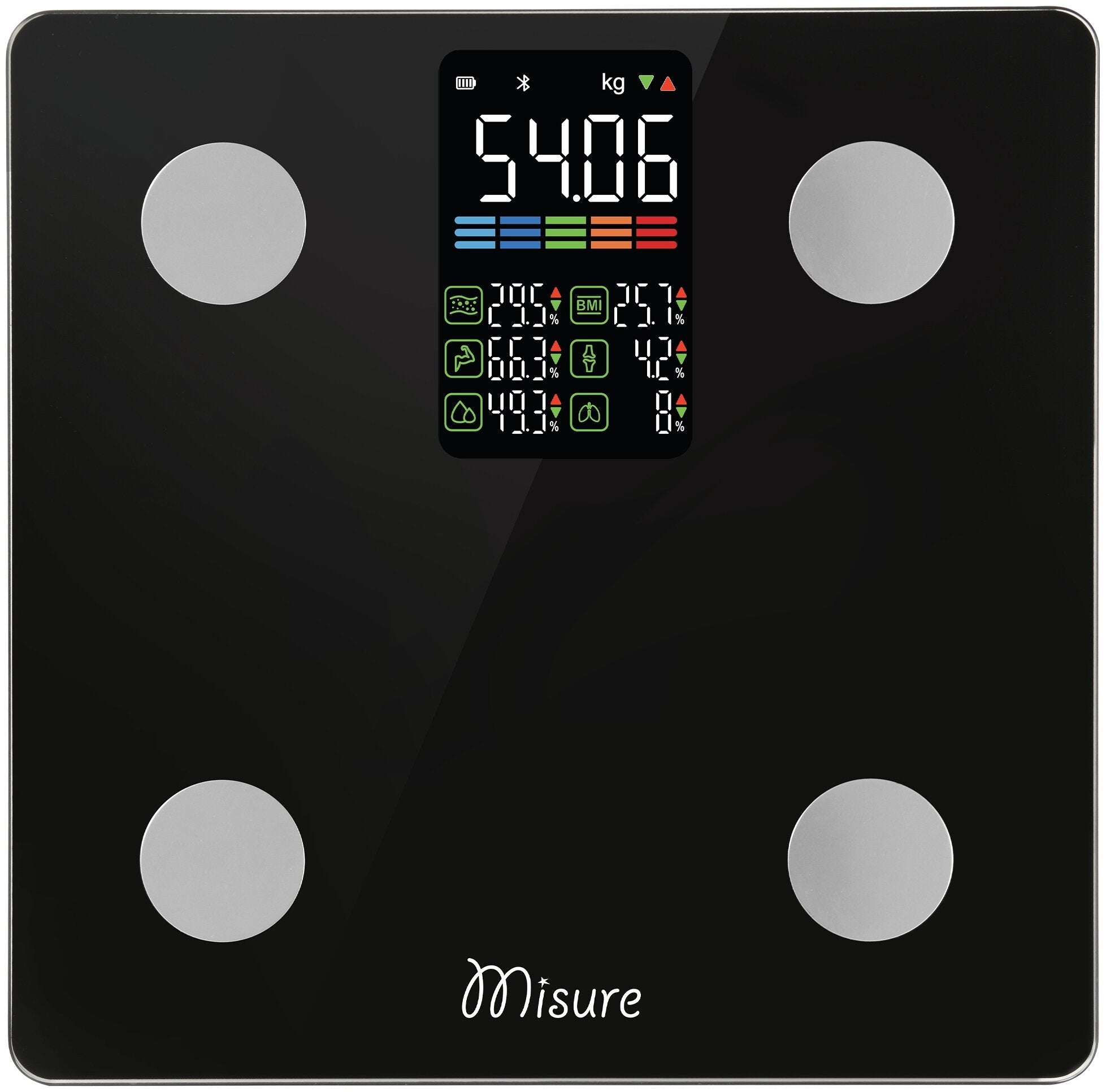 Bathroom Scale MISURE MI Fit Plus Black Brand Misure