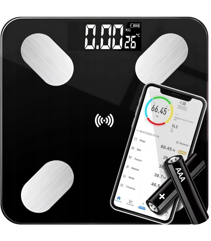Bathroom Scale SMART ANALYTICAL 180kg LCD BlueTooth SMART FIT