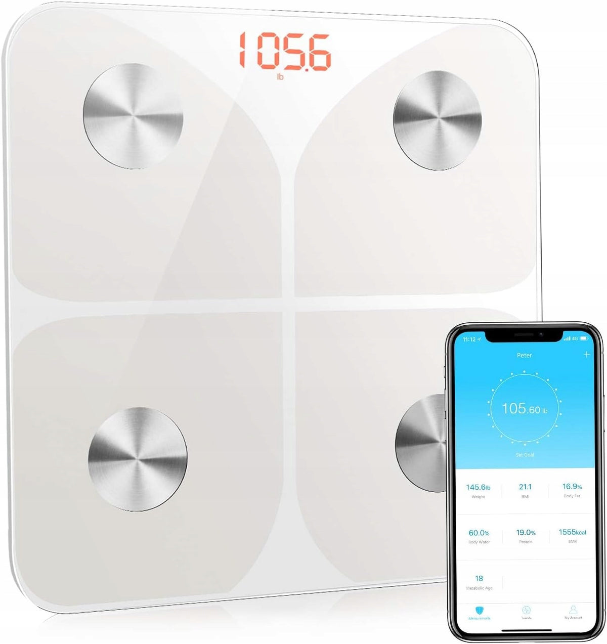 Bathroom Scale Smart ANALYTICAL BMI BLUETOOTH APP