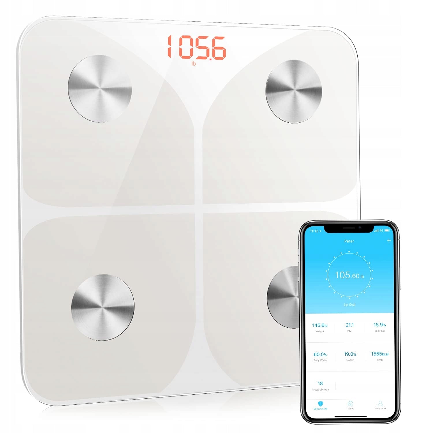 Bathroom Scale Smart ANALYTICAL BMI BLUETOOTH APP