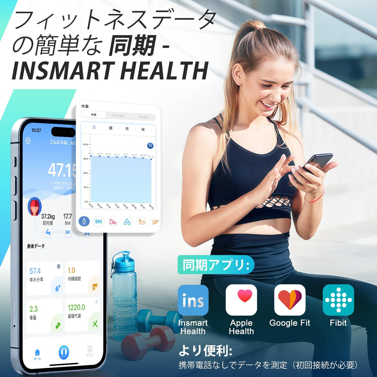 Bathroom Scale Smart Bluetooth BMI Body Analysis App 180kg Black Packaging status original