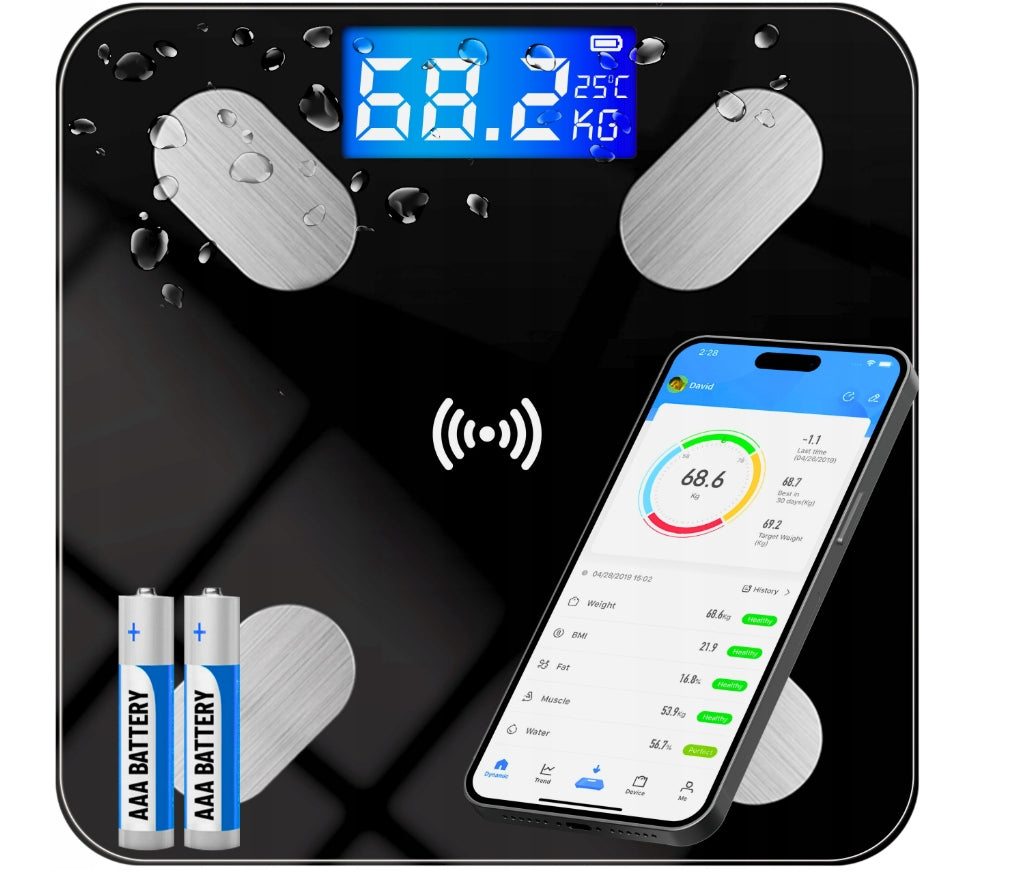 Bathroom Scale Smart Electronic Analytical Application in Polish +FREEBIE EAN (GTIN) 5906471610623