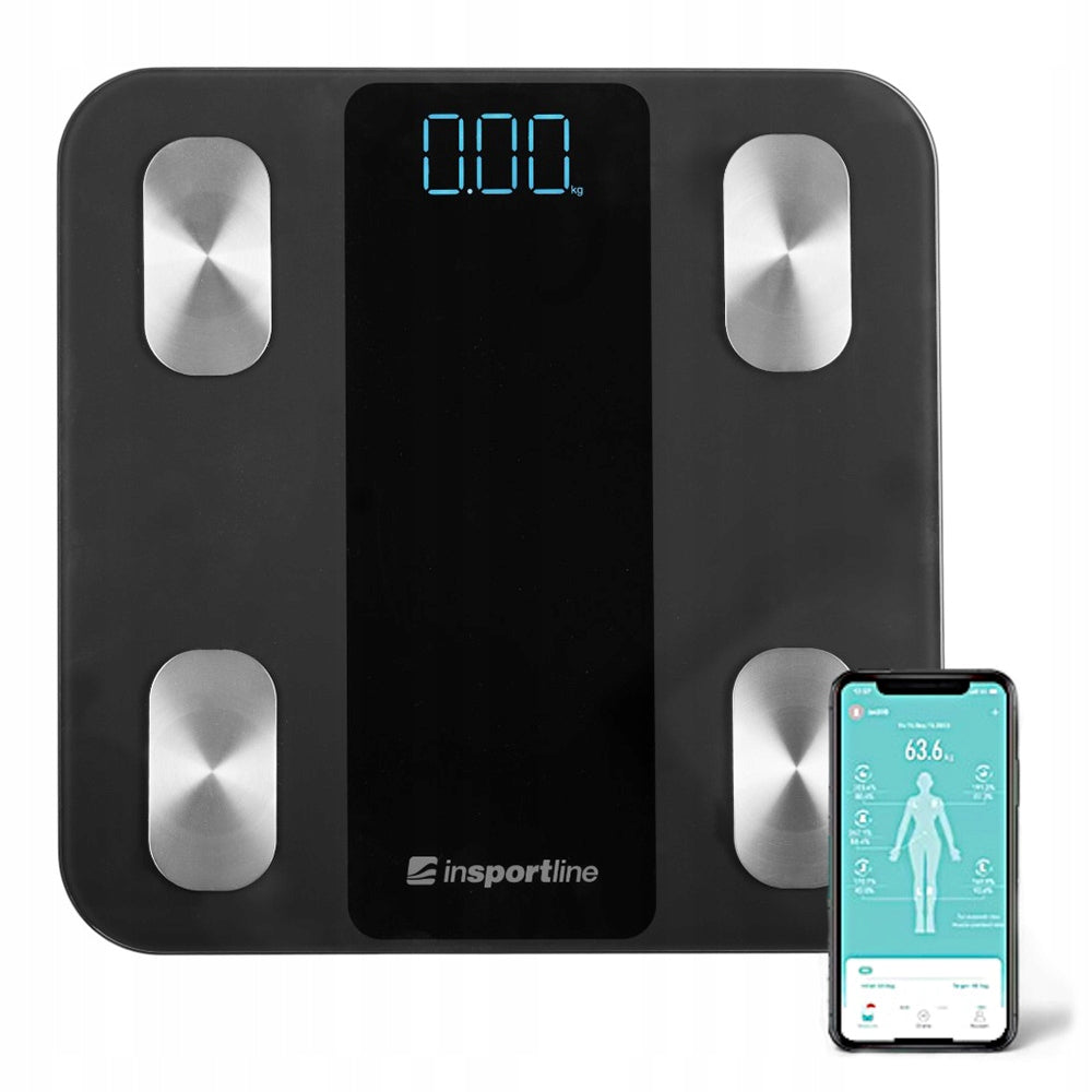 Bathroom Scale inSPORTline Syncale 20 BODY COMPOSITION ANALYSIS 180kg Bluetooth Kind electronic