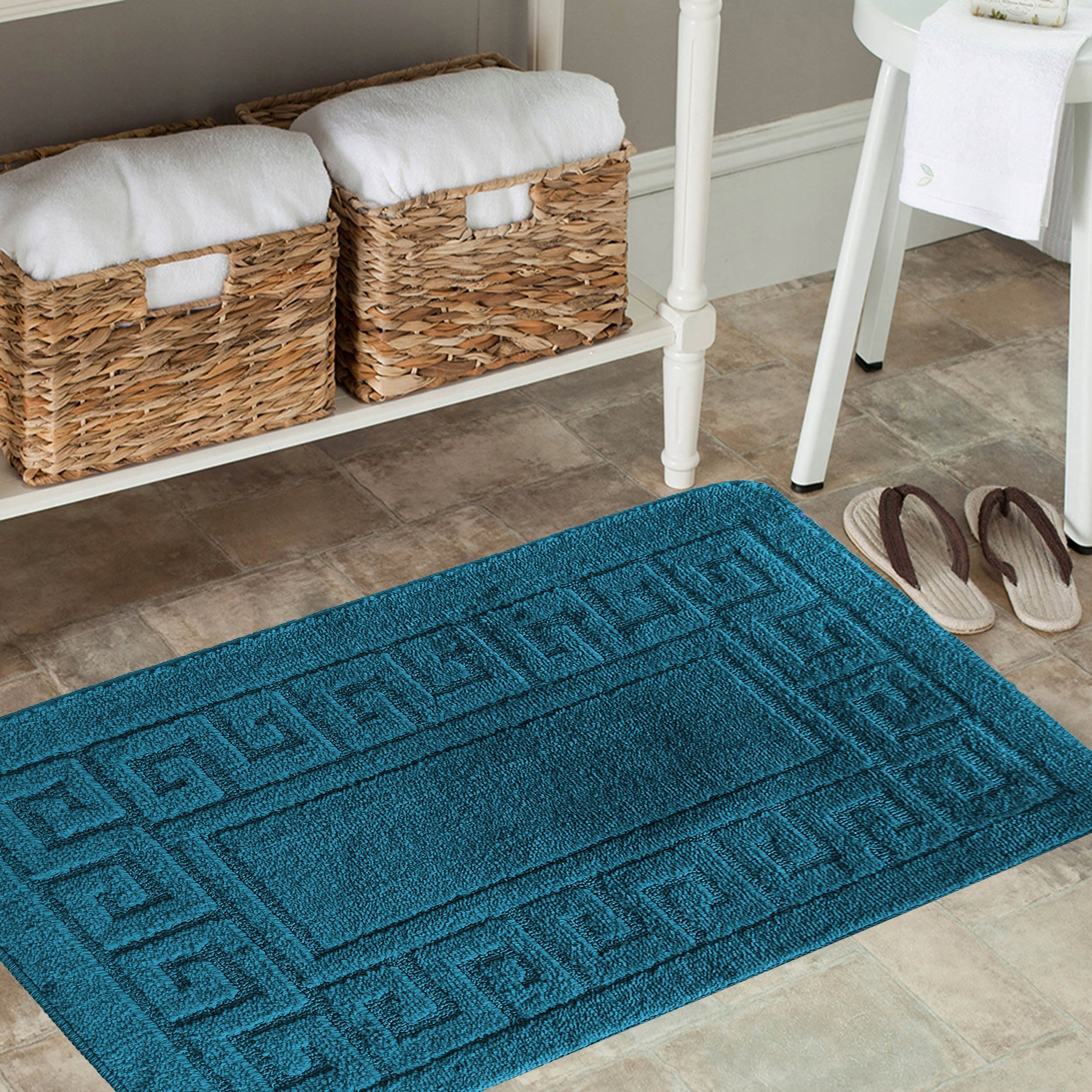 Bathroom Set - Thick Soft -MONTANA-ETHNIC- Turquoise EAN (GTIN) 5905490918277