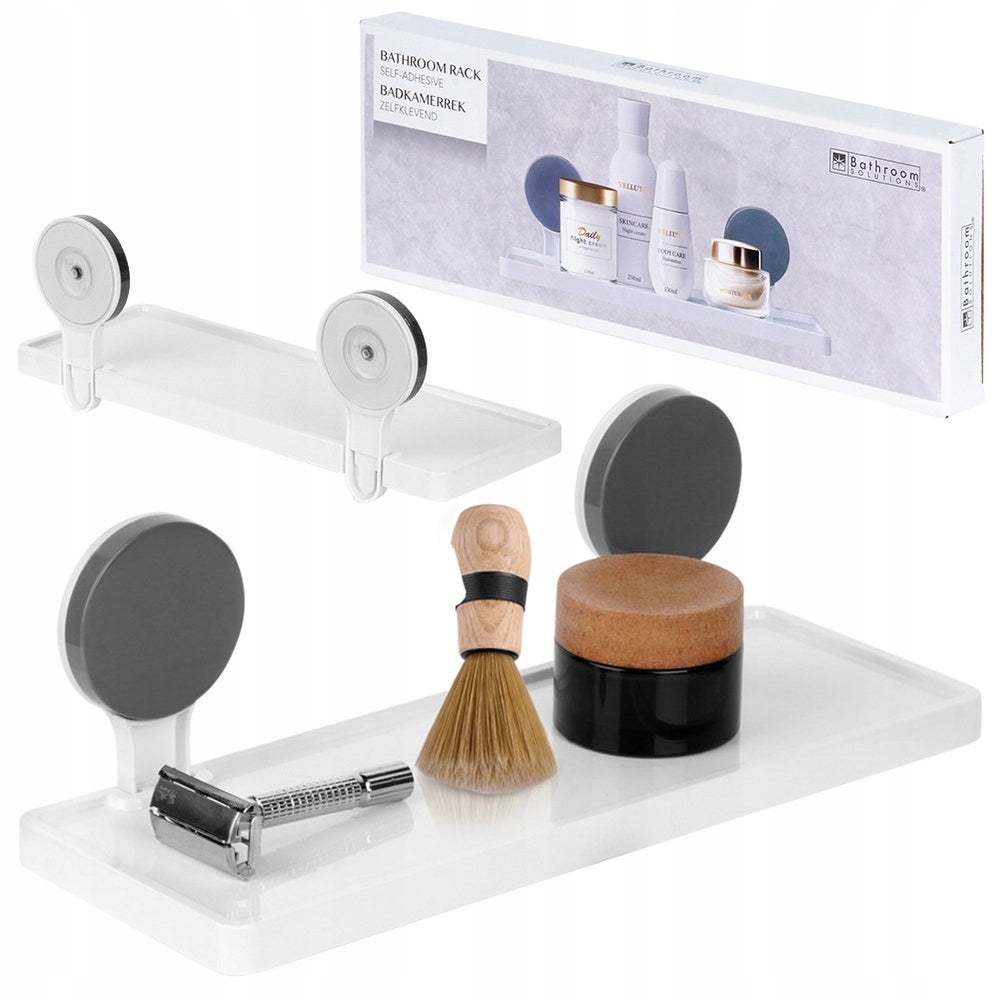 Bathroom Shelf for Shower Wall Suction Cups for Cosmetics Accessories