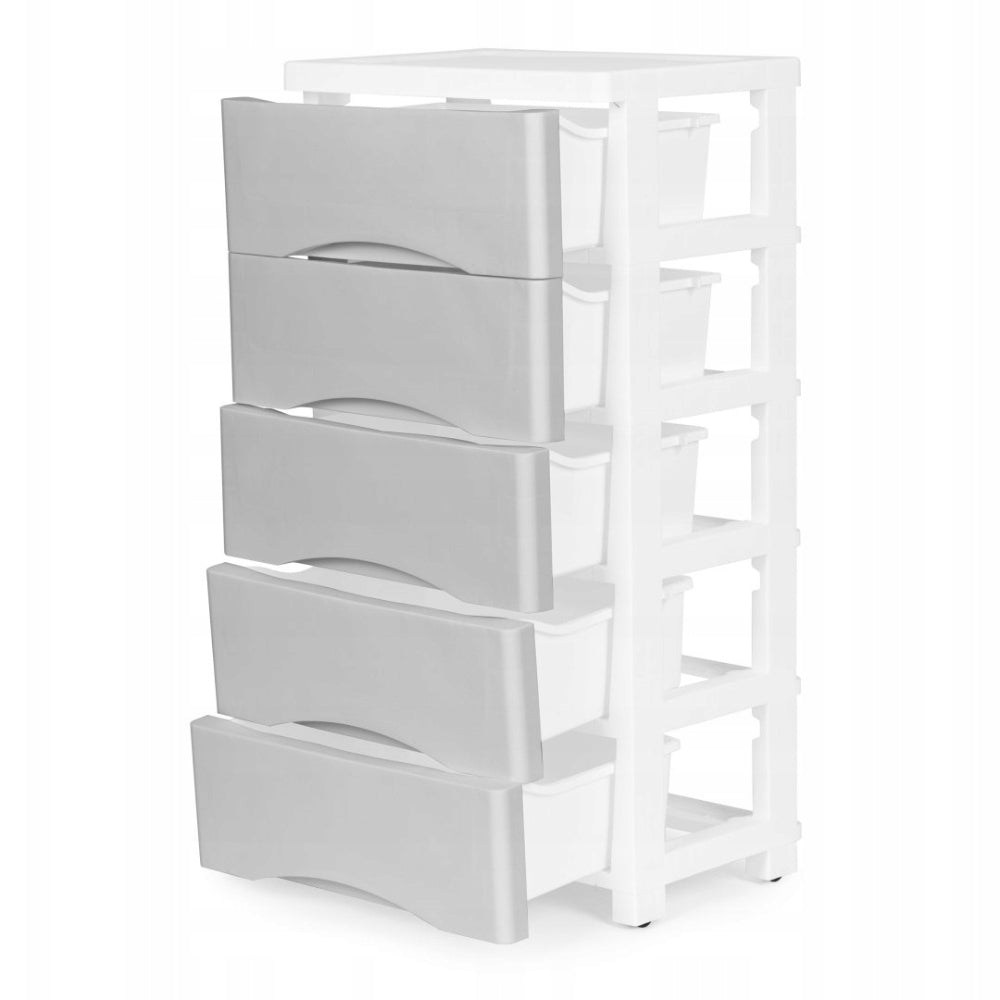 Bathroom Shelving Unit for Room Plastic Cabinet Chest of Drawers On Wheels 75cm Grey Manufacturer code Organizer Komoda Na Zabawki Klocki d1133