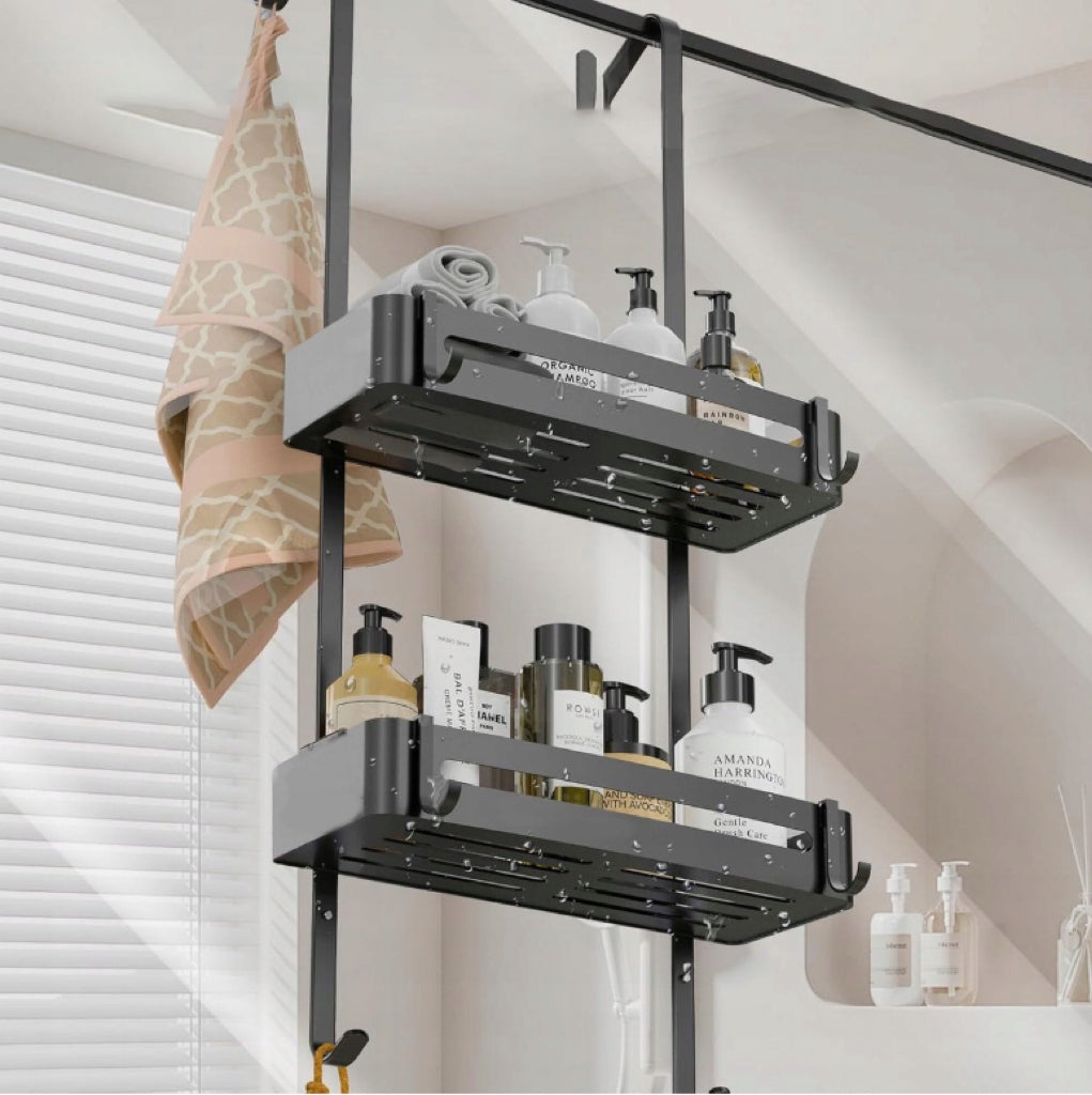 Bathroom Shower SHELF for Bathroom Hanging-Black Mat Packaging status original