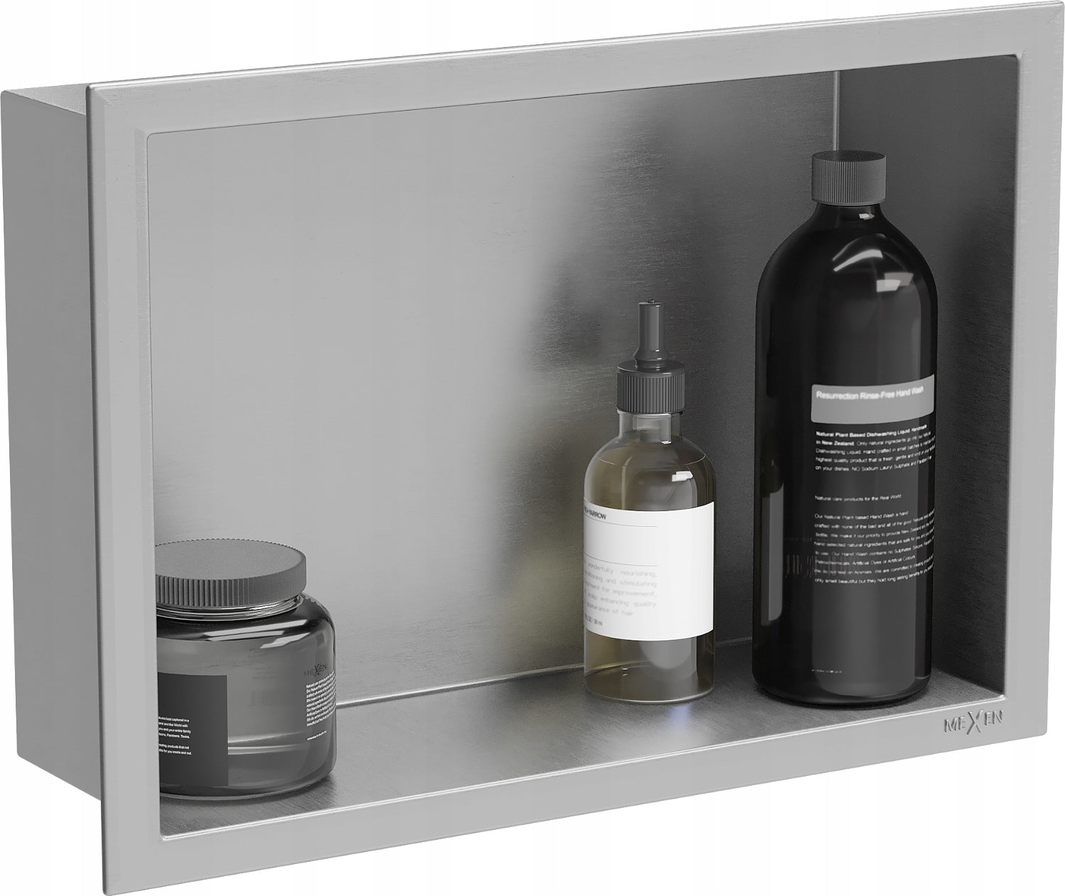 Bathroom Shower Shelf Flange 30x20 Mexen X-Wall inox
