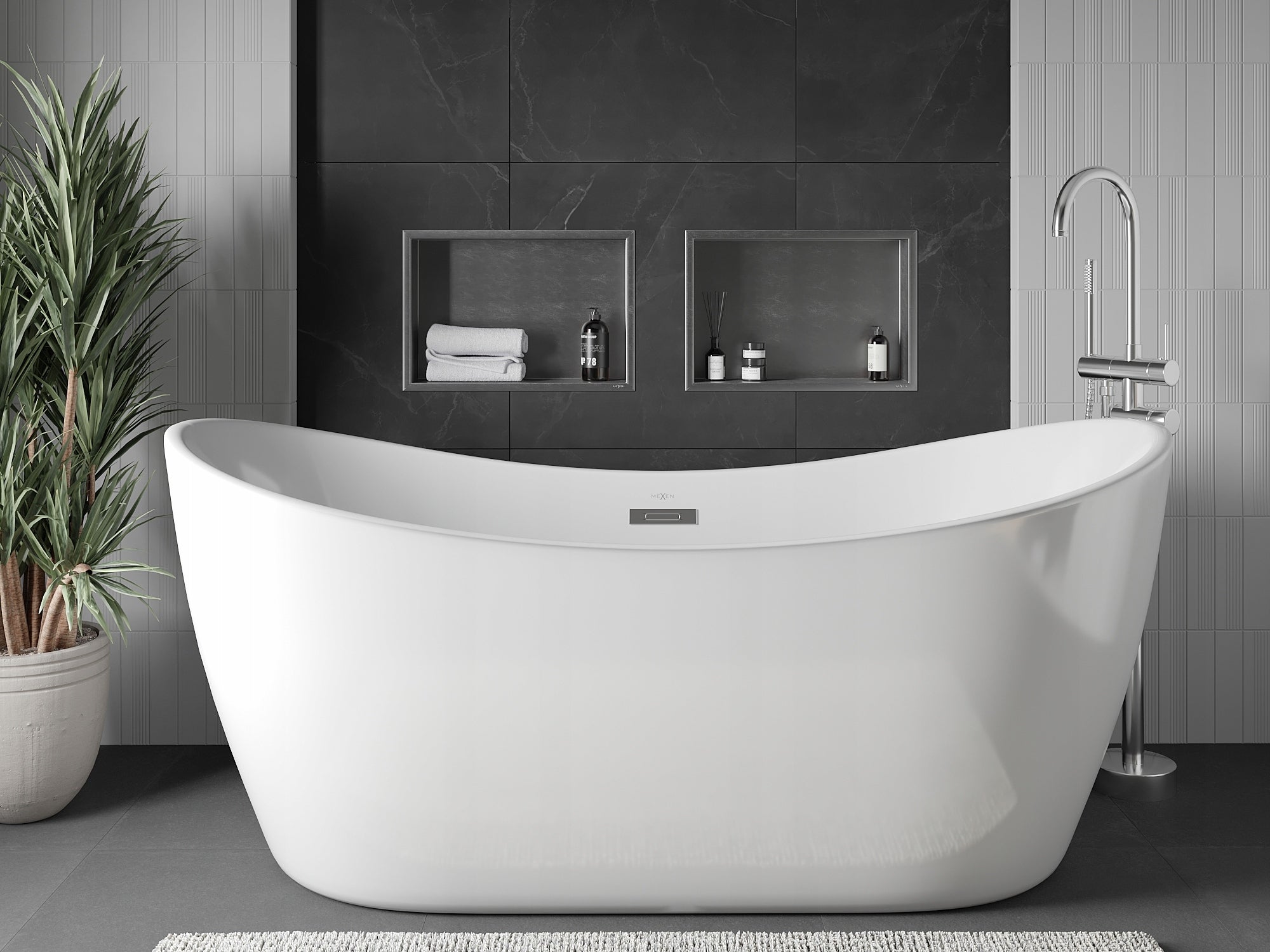 Bathroom Shower Shelf Flange 45x30 Mexen X-Wall inox Manufacturer code 1910453010