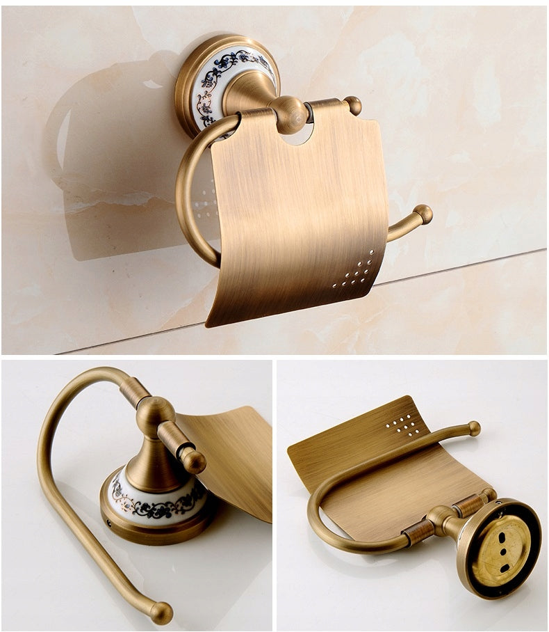 Bathroom accessories Old Retro Brass PATTERNS CERAMIC - Paper holder EAN (GTIN) 5906124564303