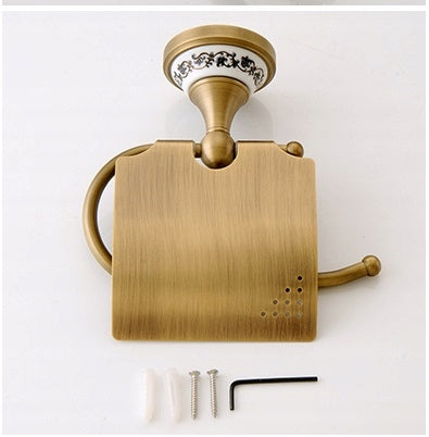 Bathroom accessories Old Retro Brass PATTERNS CERAMIC - Paper holder Manufacturer code AKC-303
