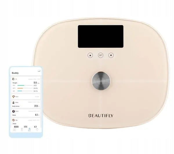 Bathroom scale Beautifly Slim Sense 180kg analytical diagnostic