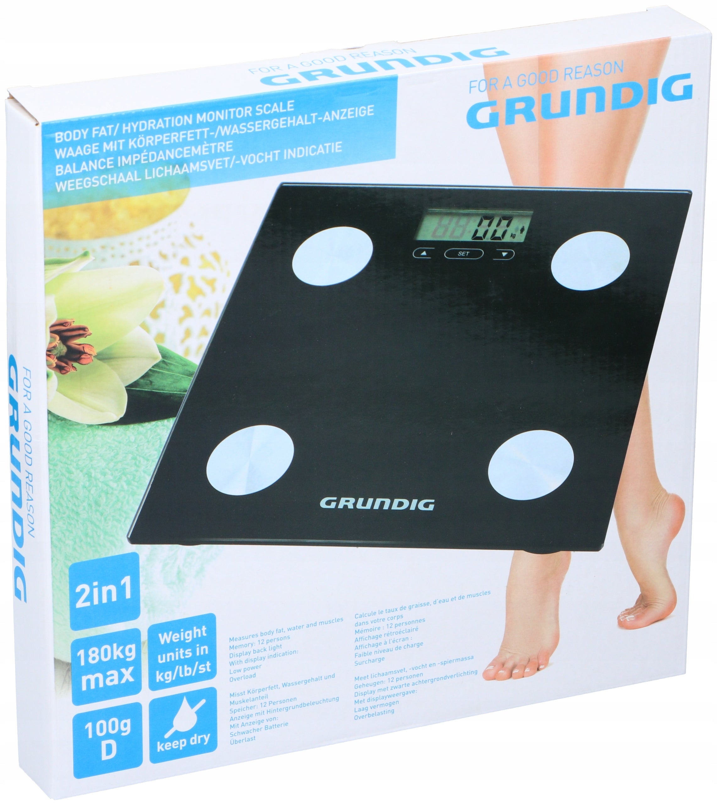 Bathroom scale Grundig Weight 180kg EAN (GTIN) 8711252186825