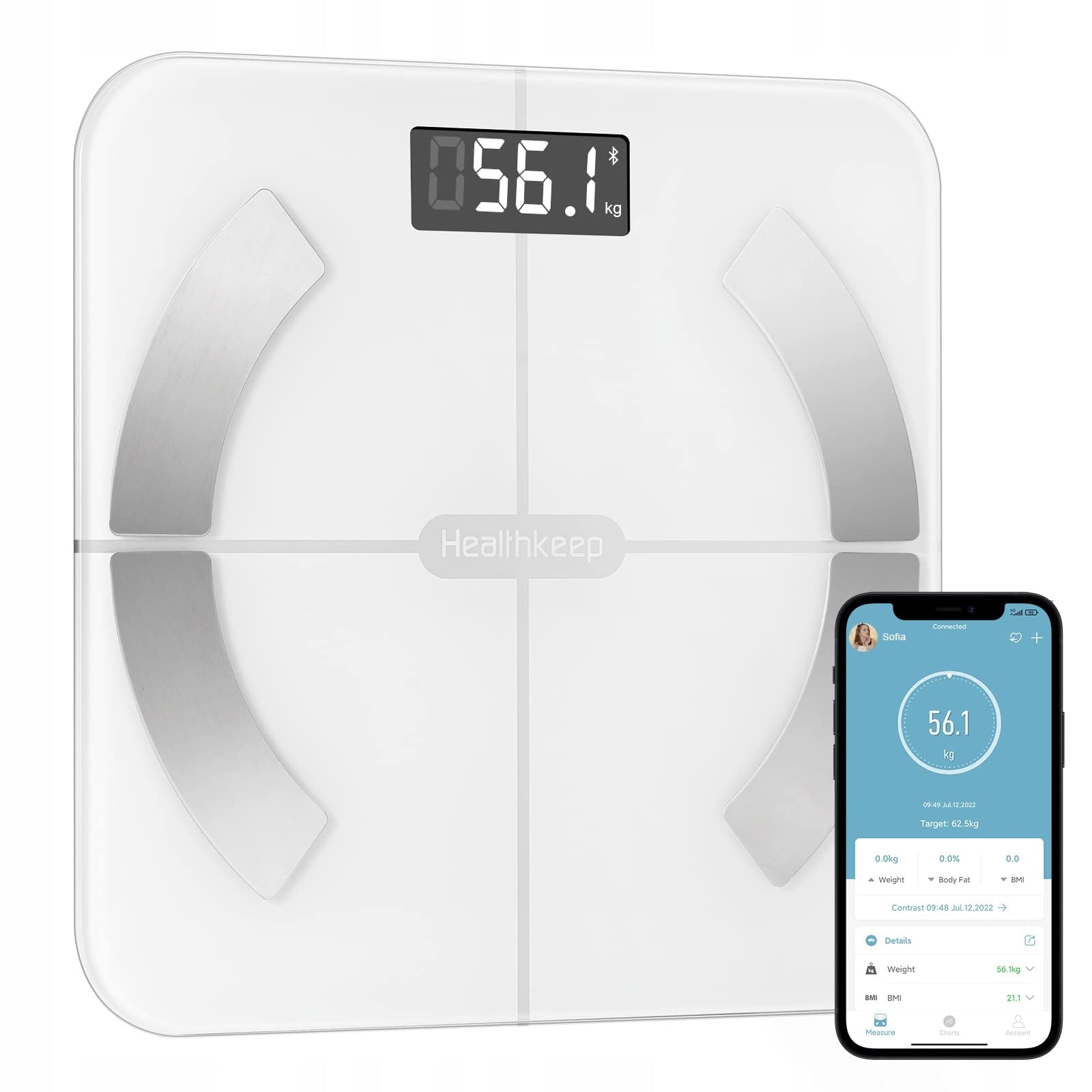 Bathroom scale Healthkeep FG263LBW