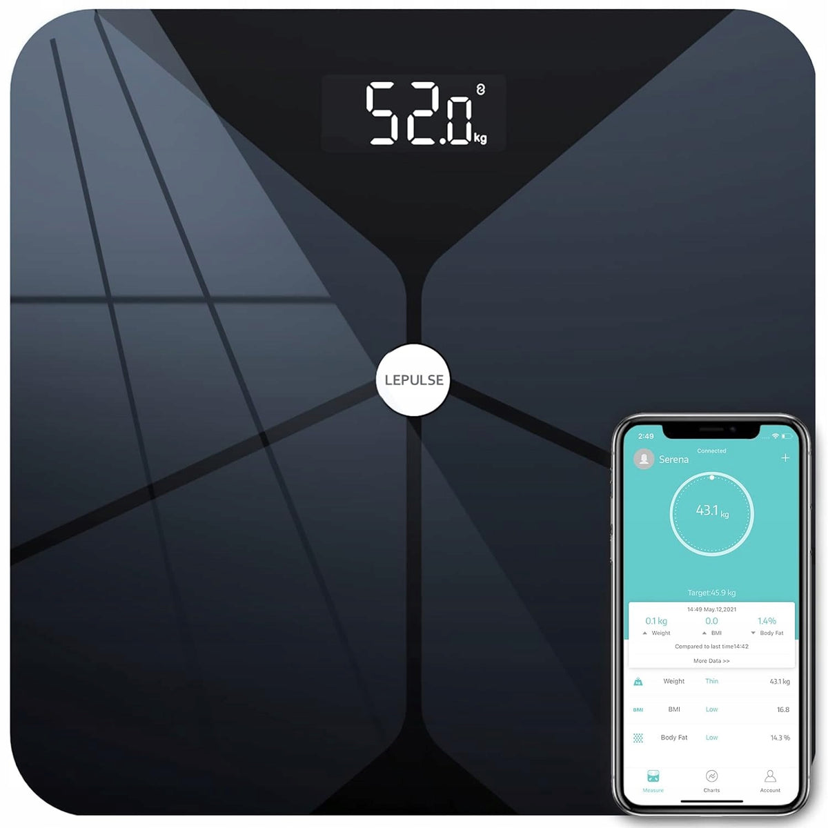 Bathroom scale Lepulse fi2016wb