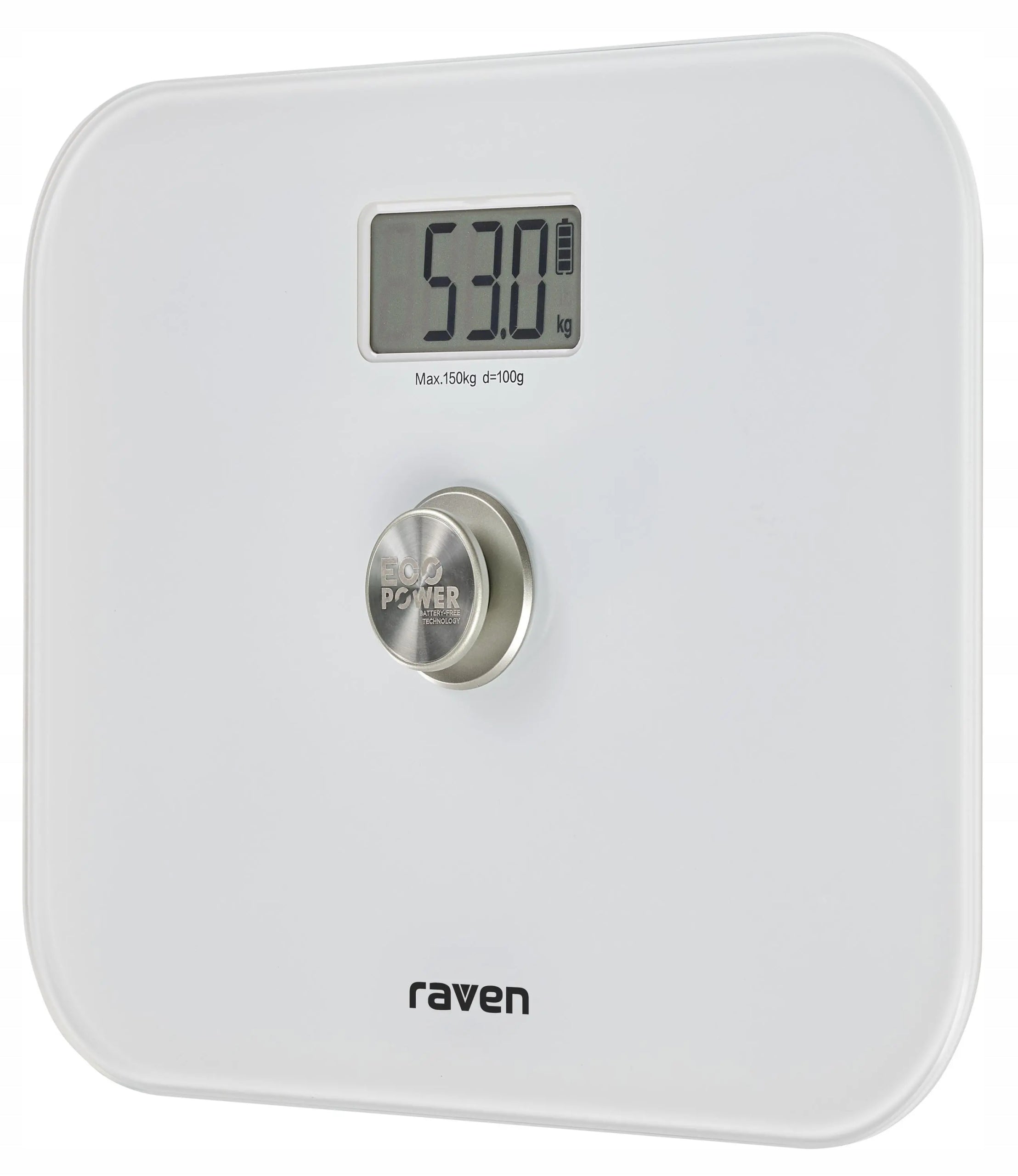 Bathroom scale RAVEN EW005X up to 150kg No batteries required White