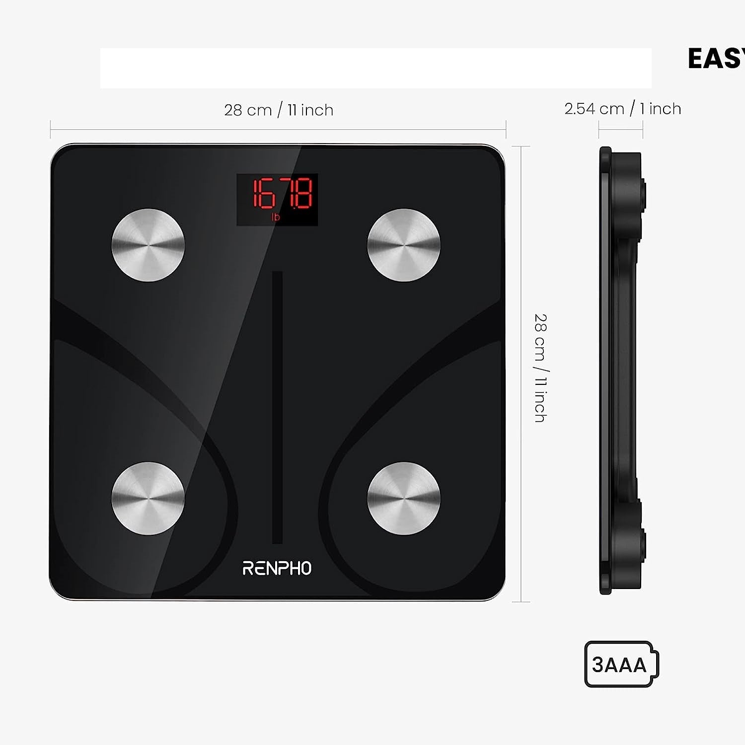 Bathroom scale Renpho ES-CS20M Manufacturer code ES-CS20M-BK