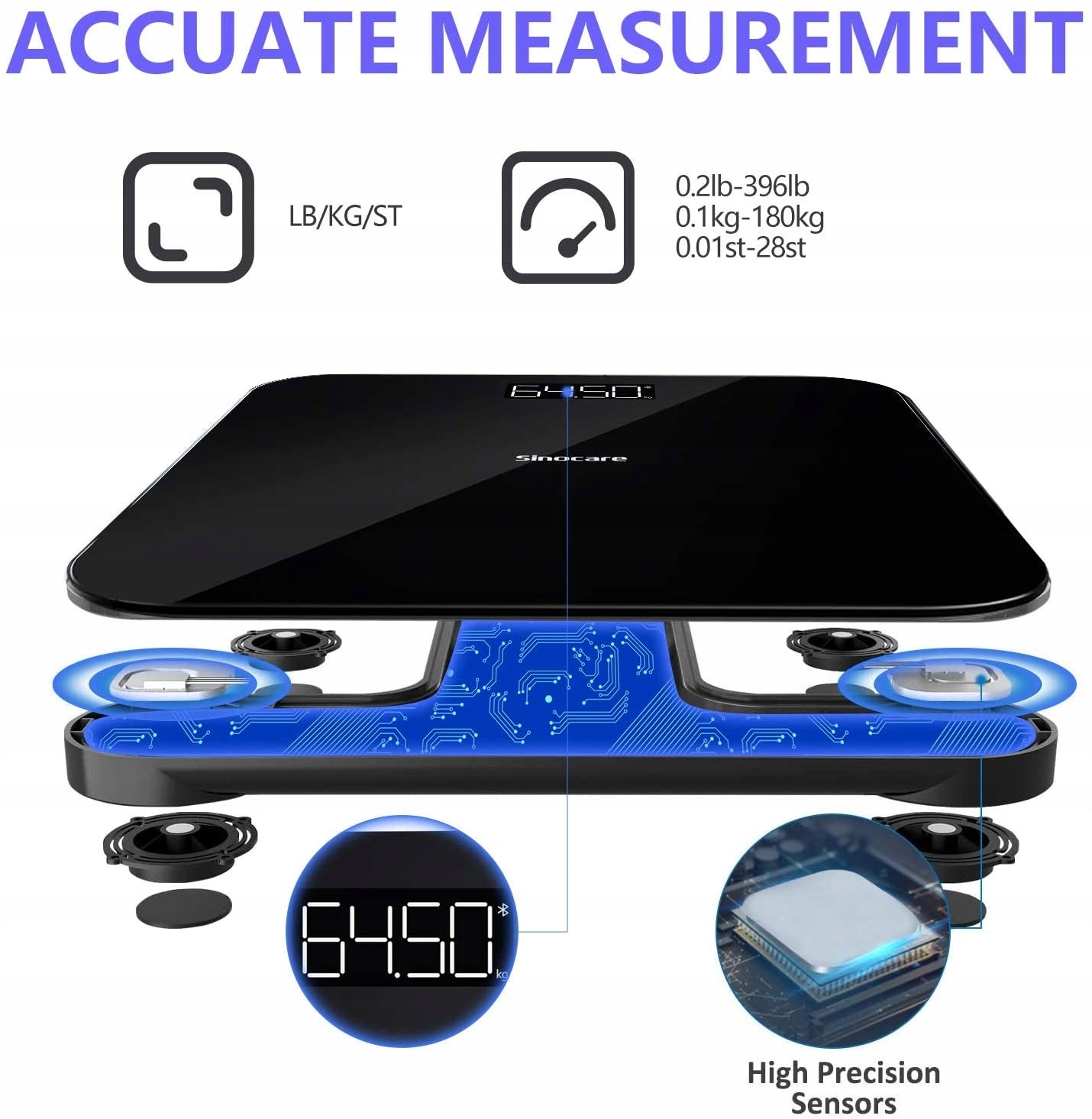 Bathroom scale SINOCARE CW286 Brand Sinocare